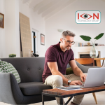 Business executive working from home with Ion Technology